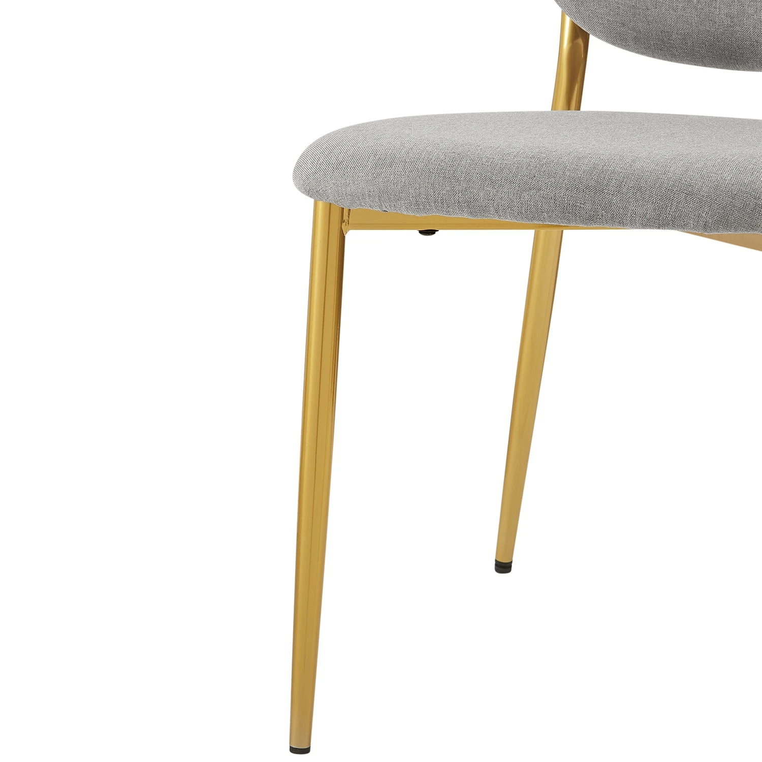 Kelmarsh Set Of 2 Light Grey Fabric Upholstered Dining Chairs 9 Kelmarsh Set Of 2 Light Grey Fabric Upholstered Dining Chairs - Image 9