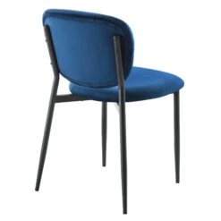 Kelmarsh Set Of 2 Navy Blue Velvet Upholstered Dining Chairs 18 Kelmarsh Set Of 2 Navy Blue Velvet Upholstered Dining Chairs -Daals Store DCH 2128 NAVY VEL 2P WB5