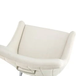 Garnet Set Of 2 Champagne Velvet Upholstered Dining Chairs With Back Handle -Daals Store DCH 2141 CHAMP VEL 2P detail2