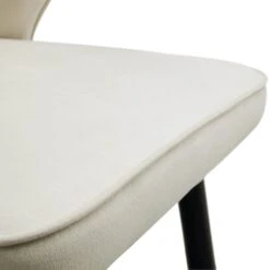 Langham Set Of 2 Champagne Velvet Upholstered Carver Dining Chairs 23 Langham Set Of 2 Champagne Velvet Upholstered Carver Dining Chairs -Daals Store DCH 2143 CHAMP VEL 2P detail4