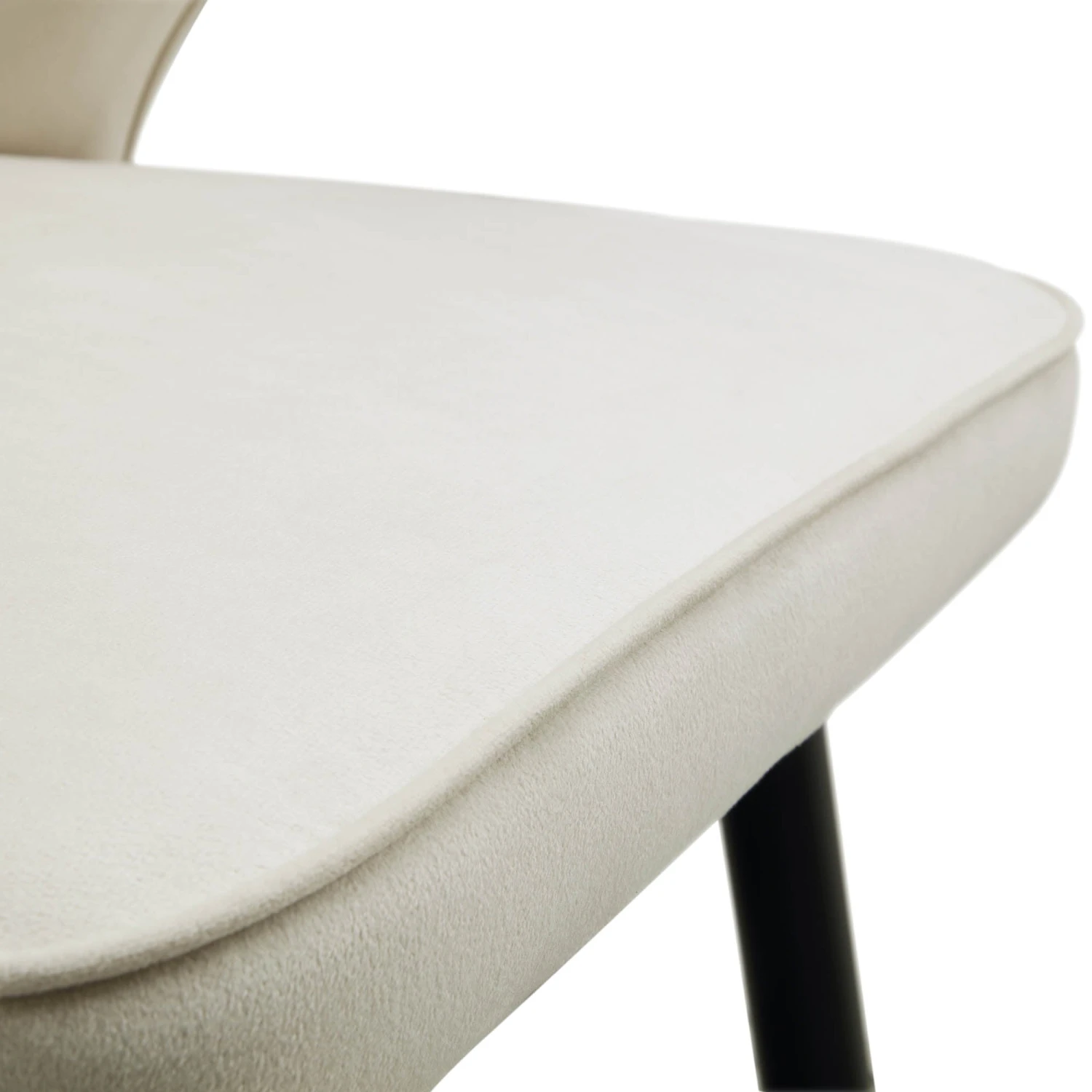 Langham Set Of 2 Champagne Velvet Upholstered Carver Dining Chairs 12 Langham Set Of 2 Champagne Velvet Upholstered Carver Dining Chairs - Image 12