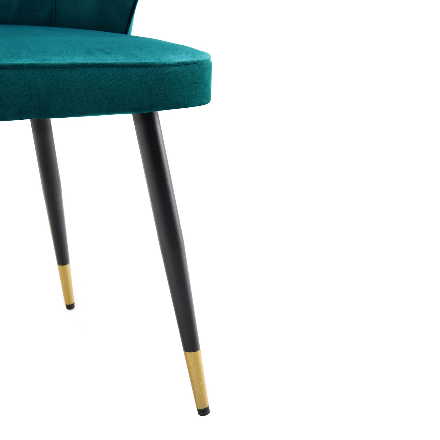 Langham Set Of 2 Teal Velvet Upholstered Carver Dining Chairs 11 Langham Set Of 2 Teal Velvet Upholstered Carver Dining Chairs - Image 11