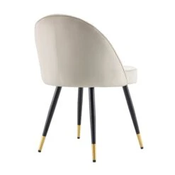 Miyae Set of 2 Champagne Velvet Dining Chairs β Handcrafted Pleated Backrest with Gold Tipped Legs 19 Miyae Set of 2 Champagne Velvet Dining Chairs β Handcrafted Pleated Backrest with Gold Tipped Legs -Daals Store DCH 2144 CHAMP VEL 2P WB6