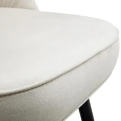 Miyae Set of 2 Champagne Velvet Dining Chairs β Handcrafted Pleated Backrest with Gold Tipped Legs 23 Miyae Set of 2 Champagne Velvet Dining Chairs β Handcrafted Pleated Backrest with Gold Tipped Legs -Daals Store DCH 2144 CHAMP VEL 2P detail4