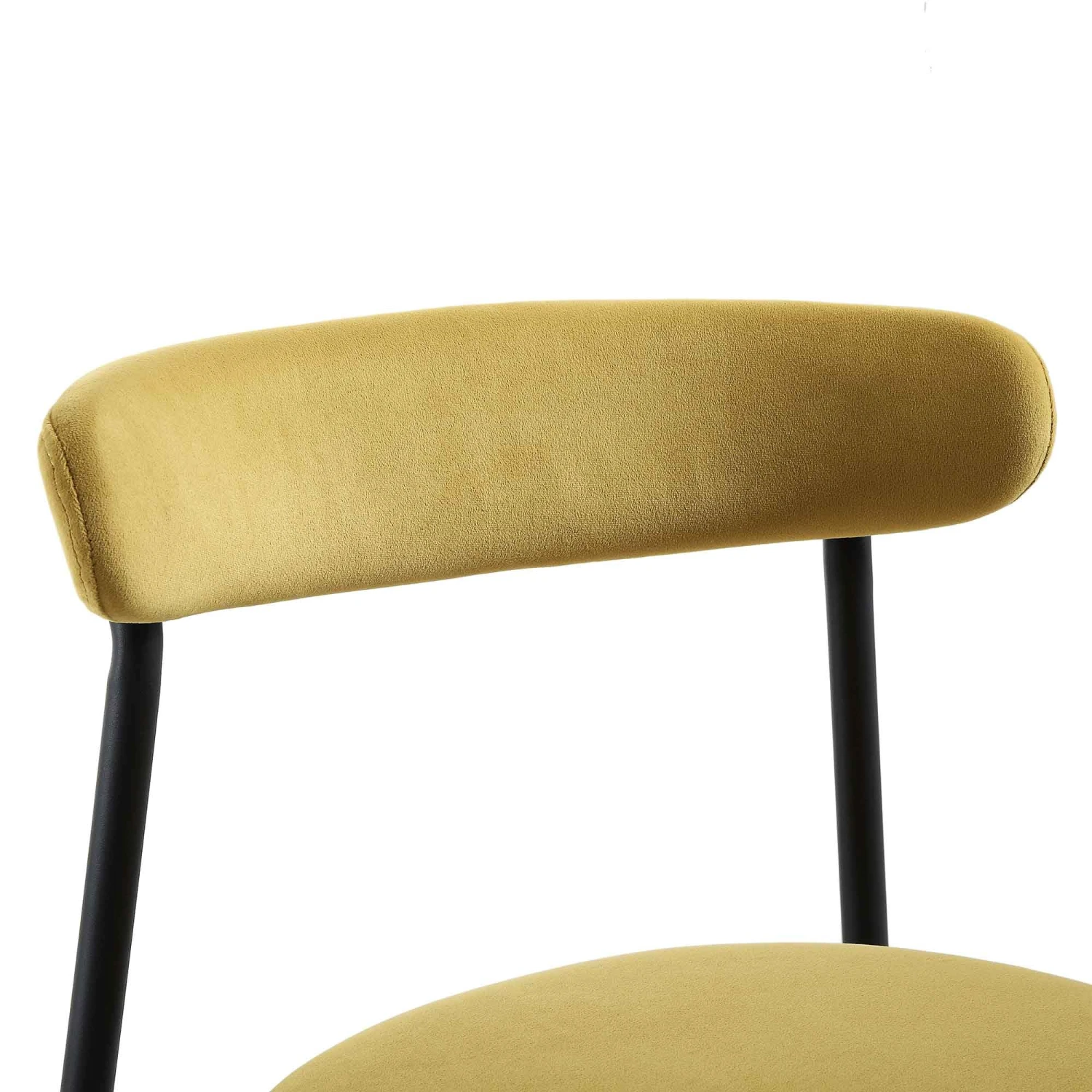 Donna Set Of 2 Mustard Yellow Velvet Dining Chairs 8 Donna Set Of 2 Mustard Yellow Velvet Dining Chairs - Image 8