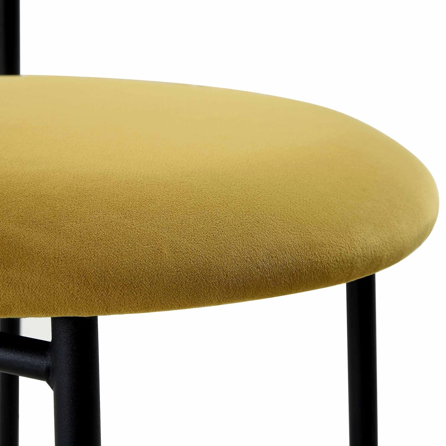 Donna Set Of 2 Mustard Yellow Velvet Dining Chairs 10 Donna Set Of 2 Mustard Yellow Velvet Dining Chairs - Image 10