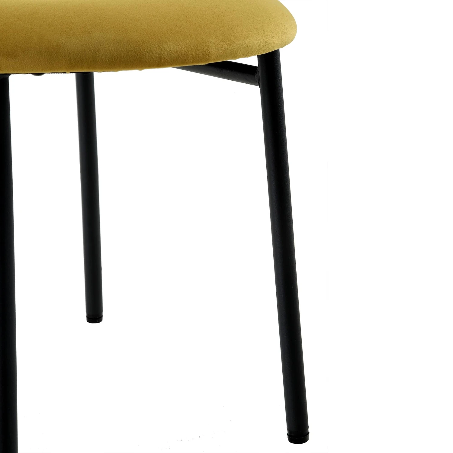 Donna Set Of 2 Mustard Yellow Velvet Dining Chairs 11 Donna Set Of 2 Mustard Yellow Velvet Dining Chairs - Image 11