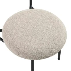 Donna Set Of 2 Taupe Boucle Dining Chairs -Daals Store DCH 2149 TAUPE BOUCLE 2P detail2