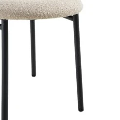 Donna Set Of 2 Taupe Boucle Dining Chairs -Daals Store DCH 2149 TAUPE BOUCLE 2P detail3