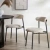 Donna Set Of 2 Taupe Boucle Dining Chairs -Daals Store DCH 2149 TAUPE BOUCLE 2P main