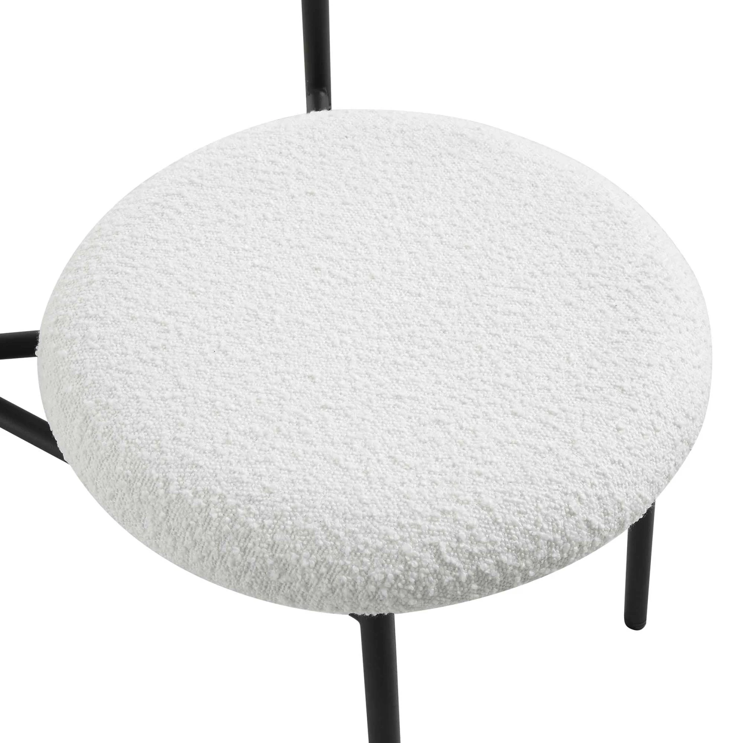 Donna Set Of 2 White Boucle Dining Chairs 9 Donna Set Of 2 White Boucle Dining Chairs - Image 9
