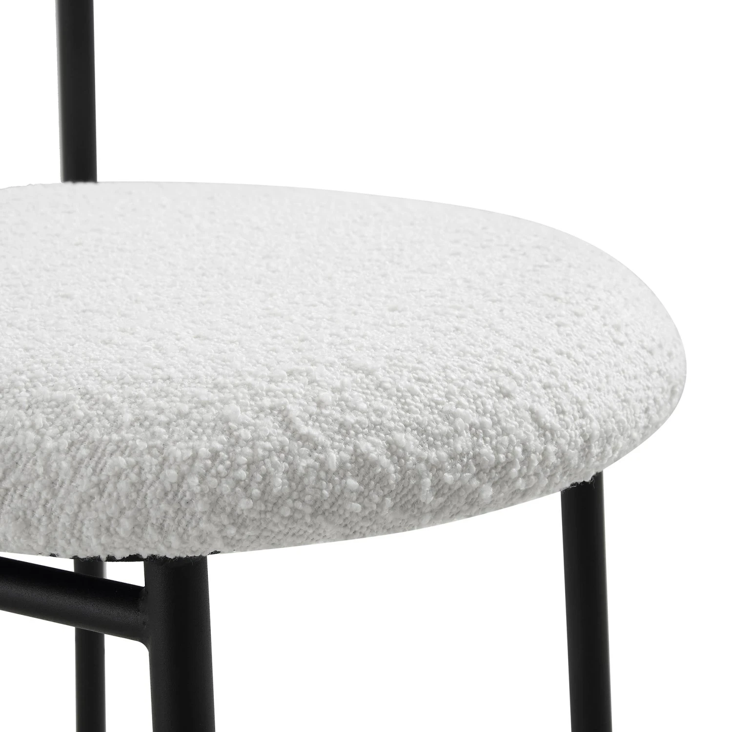 Donna Set Of 2 White Boucle Dining Chairs 10 Donna Set Of 2 White Boucle Dining Chairs - Image 10