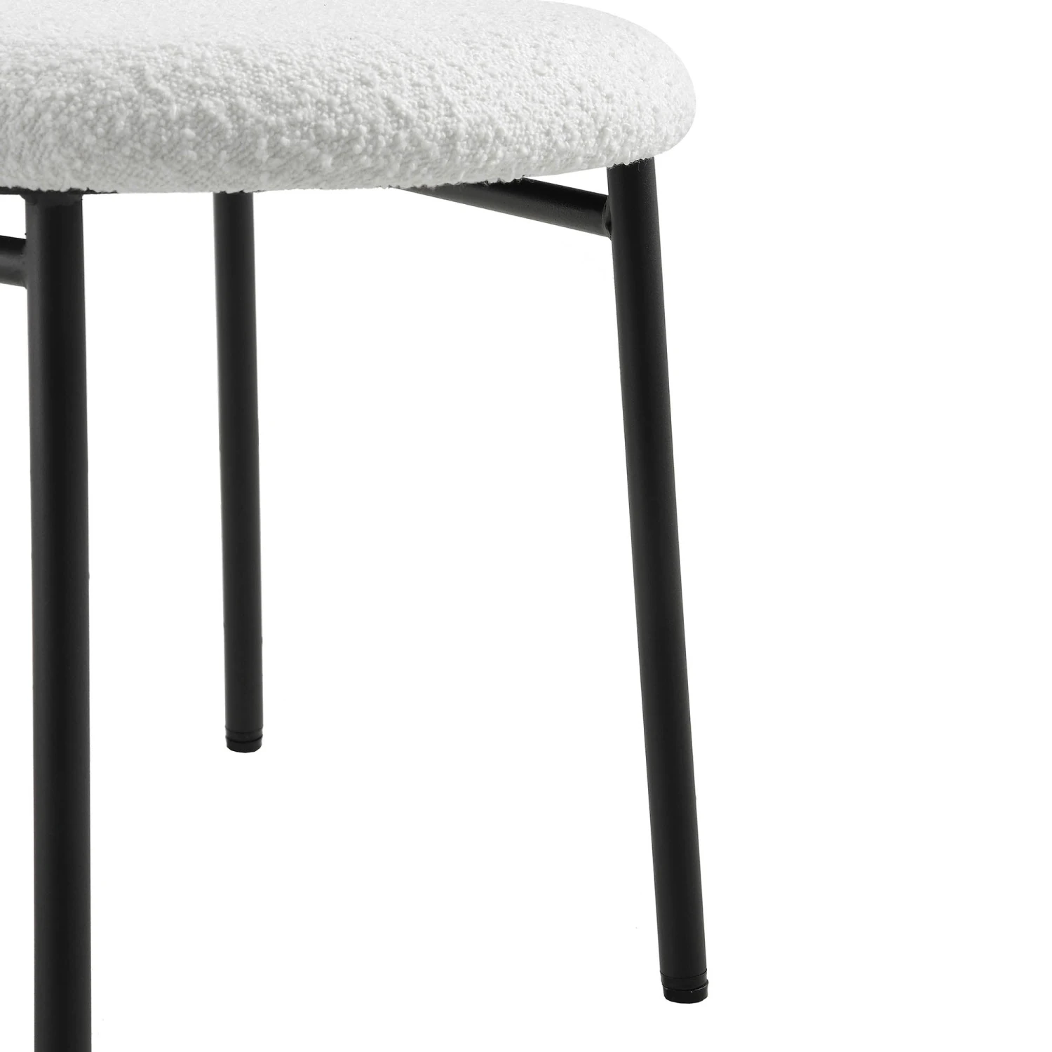 Donna Set Of 2 White Boucle Dining Chairs 11 Donna Set Of 2 White Boucle Dining Chairs - Image 11