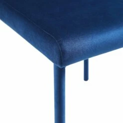 Fernie Set Of 2 Navy Blue Velvet Dining Chairs With Upholstered Legs 20 Fernie Set Of 2 Navy Blue Velvet Dining Chairs With Upholstered Legs -Daals Store DCH 2151 NAVY VEL 2P detail3
