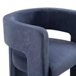 Greenwich Blue Corduroy Dining Chair -Daals Store DCH 2159 BLUE CORD detail2