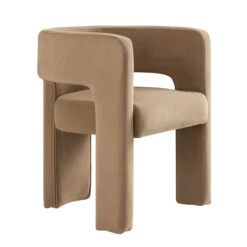 Greenwich Camel Velvet Dining Chair 13 Greenwich Camel Velvet Dining Chair -Daals Store DCH 2159 CAMEL VEL WB3