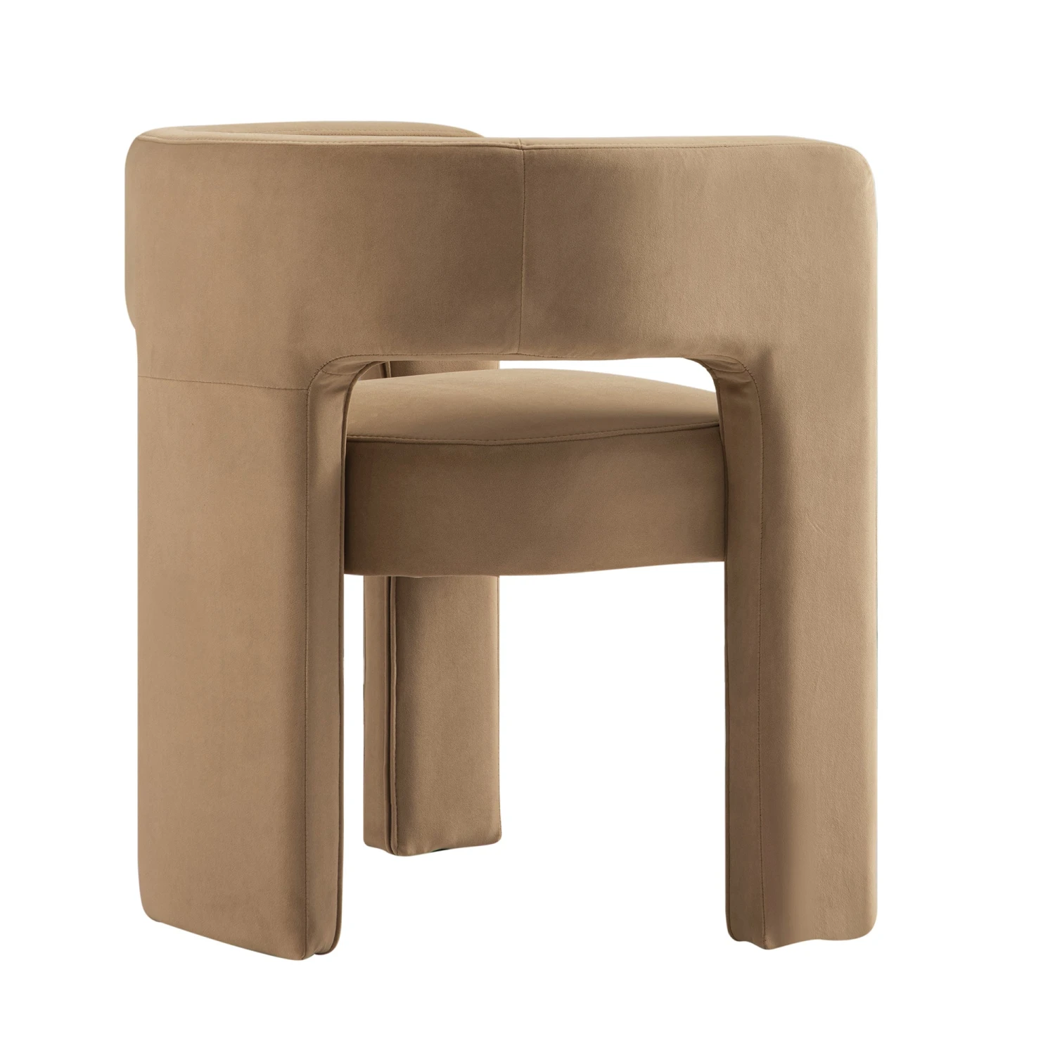 Greenwich Camel Velvet Dining Chair 6 Greenwich Camel Velvet Dining Chair - Image 6