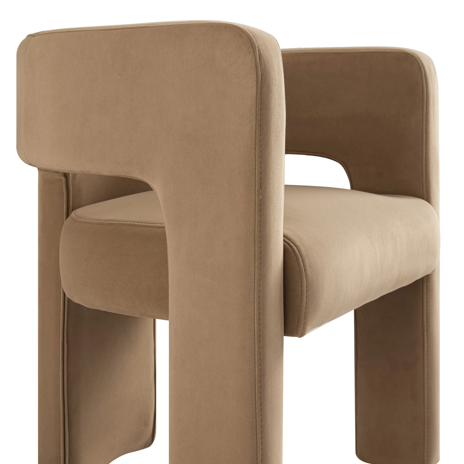 Greenwich Camel Velvet Dining Chair 9 Greenwich Camel Velvet Dining Chair - Image 9