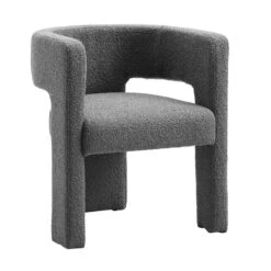 Greenwich Charcoal Boucle Dining Chair -Daals Store DCH 2159 CHARCOAL BOUCLE WB2