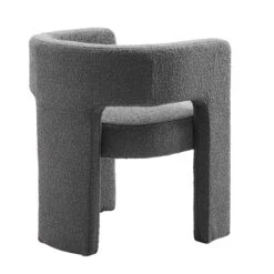 Greenwich Charcoal Boucle Dining Chair -Daals Store DCH 2159 CHARCOAL BOUCLE WB3