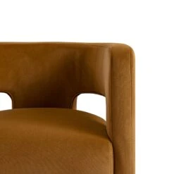 Greenwich Cinnamon Velvet Curved Back Dining Chair β Earthy Orange Accent Seat 27 Greenwich Cinnamon Velvet Curved Back Dining Chair β Earthy Orange Accent Seat -Daals Store DCH 2159 CMON VEL detail1