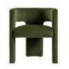Greenwich Moss Green Velvet Dining Chair – Curved Backrest Contemporary Accent Chair -Daals Store DCH 2159 MOSS VEL WB1