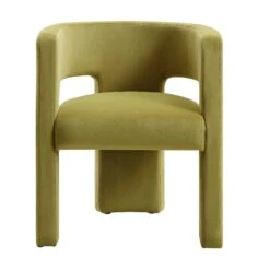 Greenwich Olive Green Velvet Dining Chair -Daals Store DCH 2159 OLIVE VEL WB1