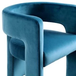 Greenwich Air Force Blue Velvet Dining Chair -Daals Store DCH 2159 PETROL VEL detail1
