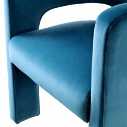 Greenwich Air Force Blue Velvet Dining Chair -Daals Store DCH 2159 PETROL VEL detail4