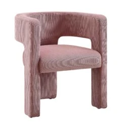 Greenwich Dusty Pink Corduroy Dining Chair β Curved Backrest Modern Accent Chair 14 Greenwich Dusty Pink Corduroy Dining Chair β Curved Backrest Modern Accent Chair -Daals Store DCH 2159 PINK CORD WB2
