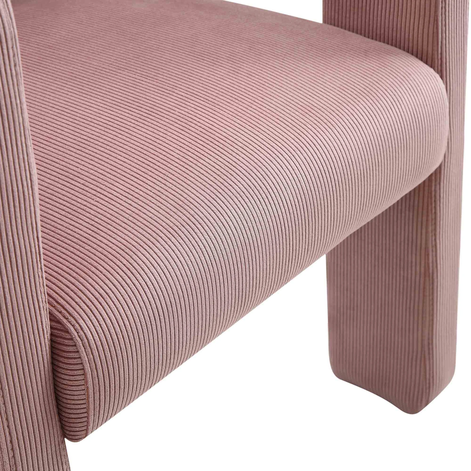 Greenwich Dusty Pink Corduroy Dining Chair β Curved Backrest Modern Accent Chair 11 Greenwich Dusty Pink Corduroy Dining Chair β Curved Backrest Modern Accent Chair - Image 11