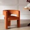 Greenwich Rust Velvet Dining Chair 18 Greenwich Rust Velvet Dining Chair -Daals Store DCH 2159 RUST VEL main