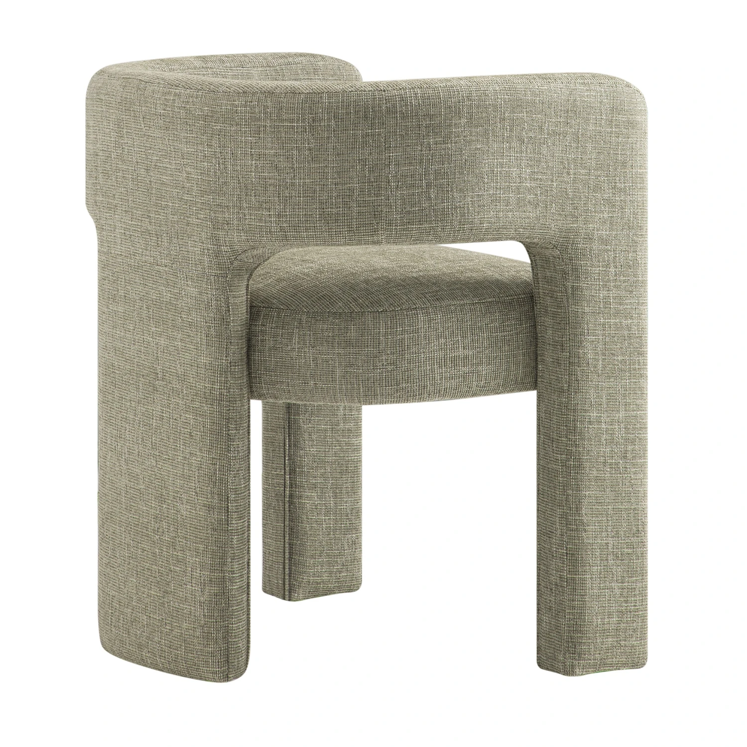 Greenwich Wheat Woven Textured Fabric Dining Chair 6 Greenwich Wheat Woven Textured Fabric Dining Chair - Image 6