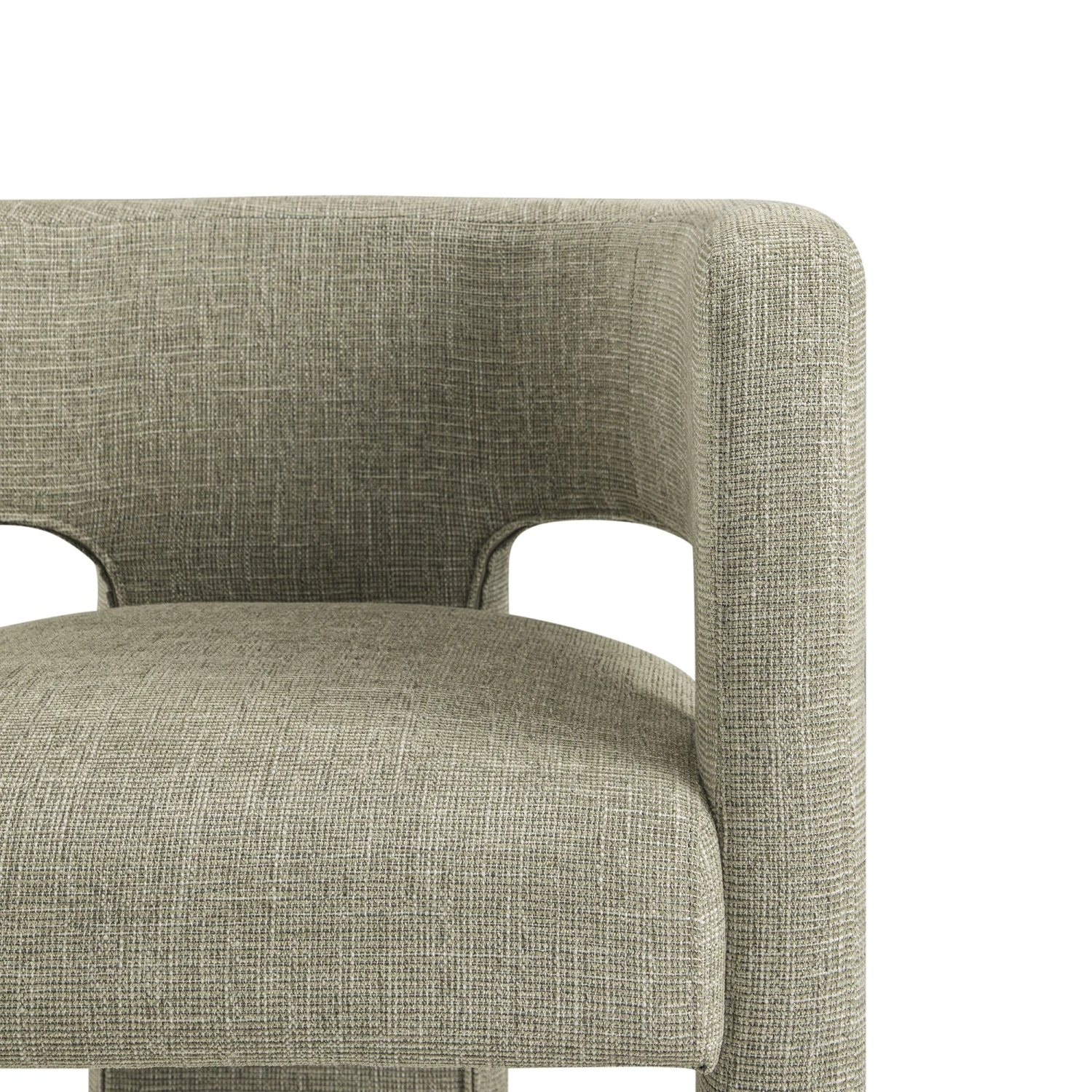 Greenwich Wheat Woven Textured Fabric Dining Chair 8 Greenwich Wheat Woven Textured Fabric Dining Chair - Image 8