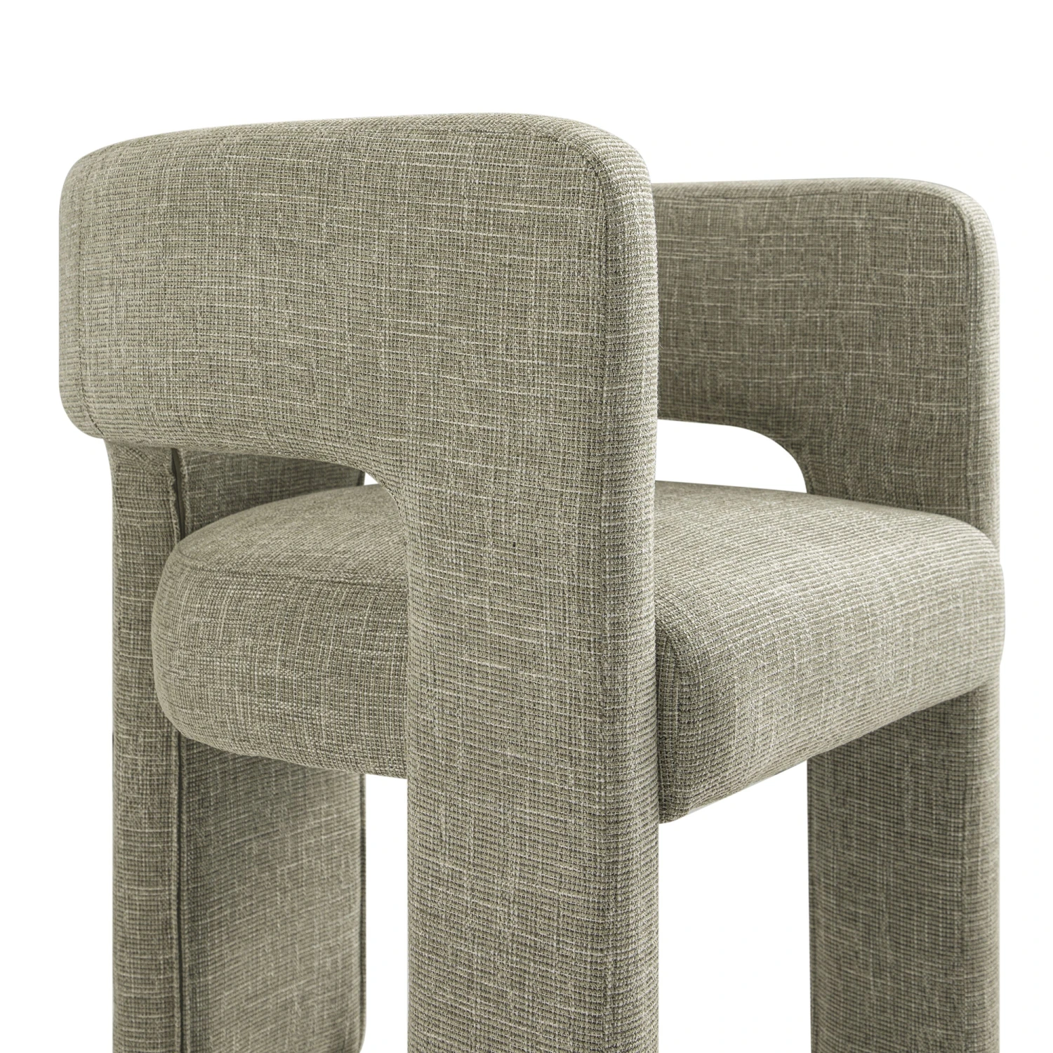 Greenwich Wheat Woven Textured Fabric Dining Chair 10 Greenwich Wheat Woven Textured Fabric Dining Chair - Image 10