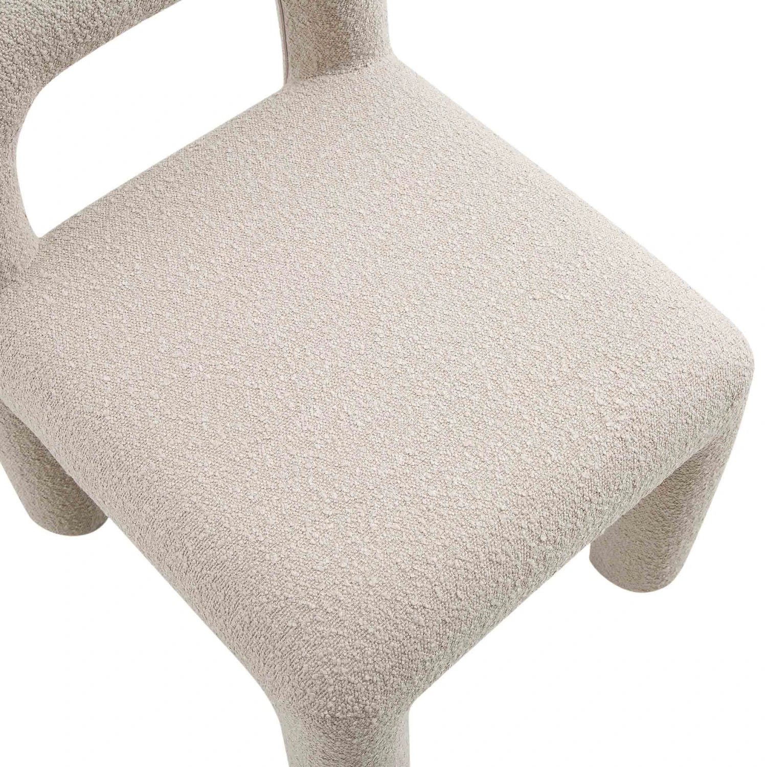 Libby Light Taupe Boucle Dining Chair 9 Libby Light Taupe Boucle Dining Chair - Image 9