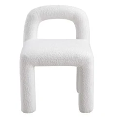 Libby White Boucle Dining Chair -Daals Store DCH 2160 WHITE BOUCLE WB2