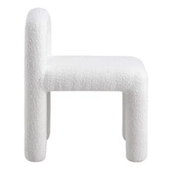 Libby White Boucle Dining Chair -Daals Store DCH 2160 WHITE BOUCLE WB3