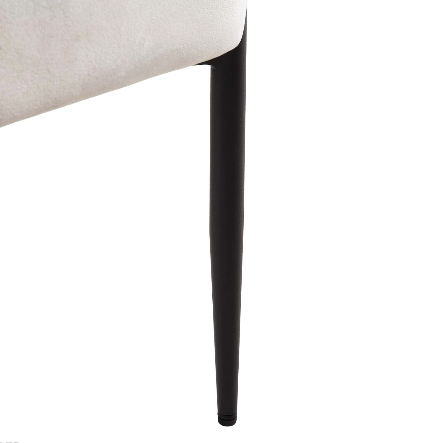 Fulbourn Champagne Velvet Dining Chair With Black Legs 13 Fulbourn Champagne Velvet Dining Chair With Black Legs - Image 13