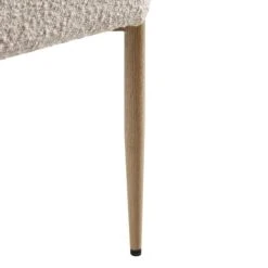 Fulbourn Taupe Boucle Dining Chair With Natural Wood Effect Legs -Daals Store DCH 2162 TAUPE BOUCLE NAT detail4