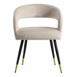 Laurel Wave Champagne Velvet Set Of 2 Dining Chairs 16 Laurel Wave Champagne Velvet Set Of 2 Dining Chairs -Daals Store DCH 2172 CHAMP VEL 2P WB2