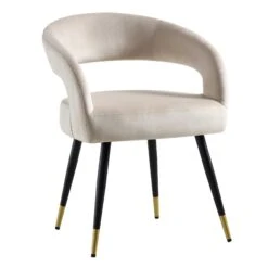 Laurel Wave Champagne Velvet Set Of 2 Dining Chairs 18 Laurel Wave Champagne Velvet Set Of 2 Dining Chairs -Daals Store DCH 2172 CHAMP VEL 2P WB3