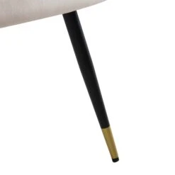 Laurel Wave Champagne Velvet Set Of 2 Dining Chairs 25 Laurel Wave Champagne Velvet Set Of 2 Dining Chairs -Daals Store DCH 2172 CHAMP VEL 2P detail4