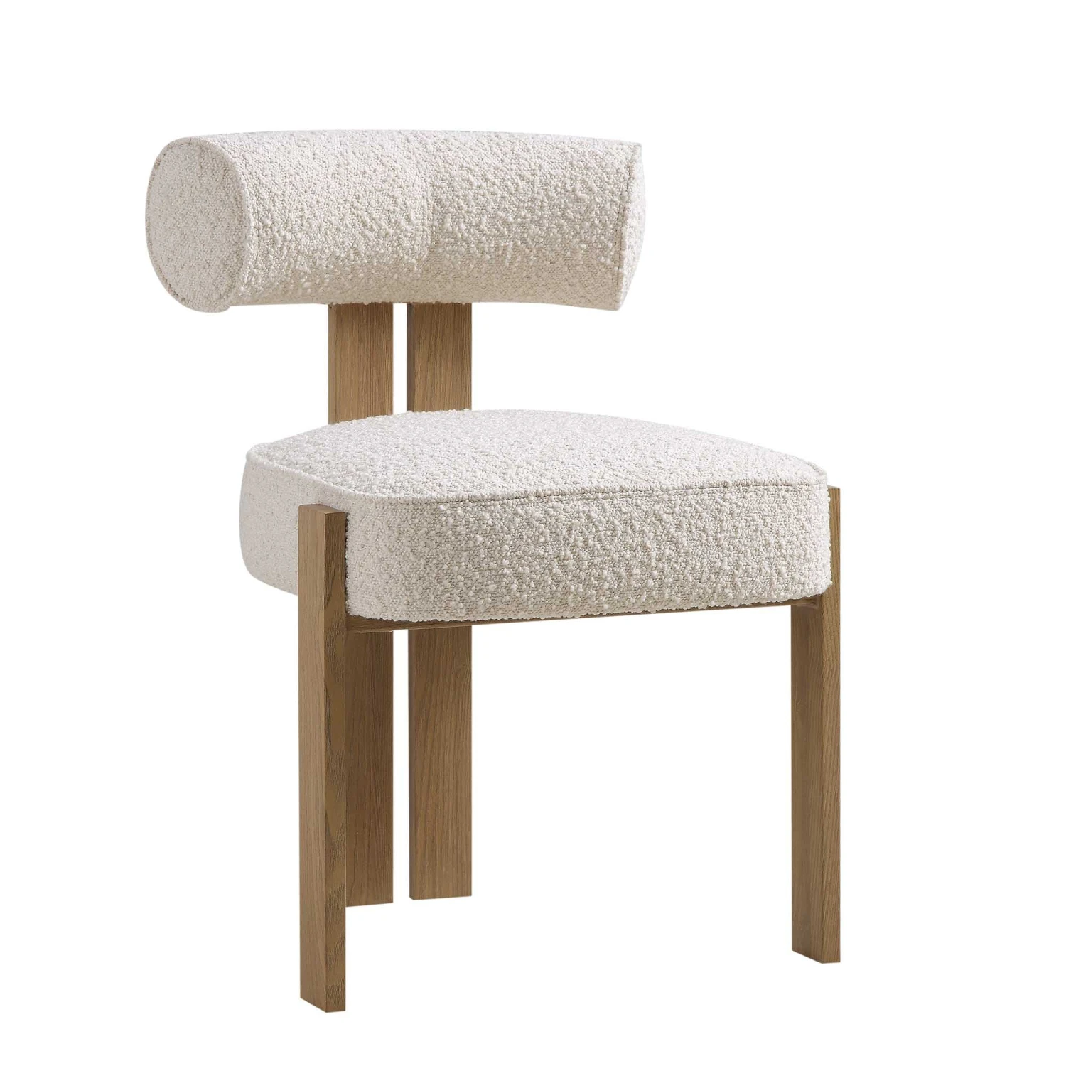 Ophelia Ecru Boucle Dining Chair 5 Ophelia Ecru Boucle Dining Chair - Image 5