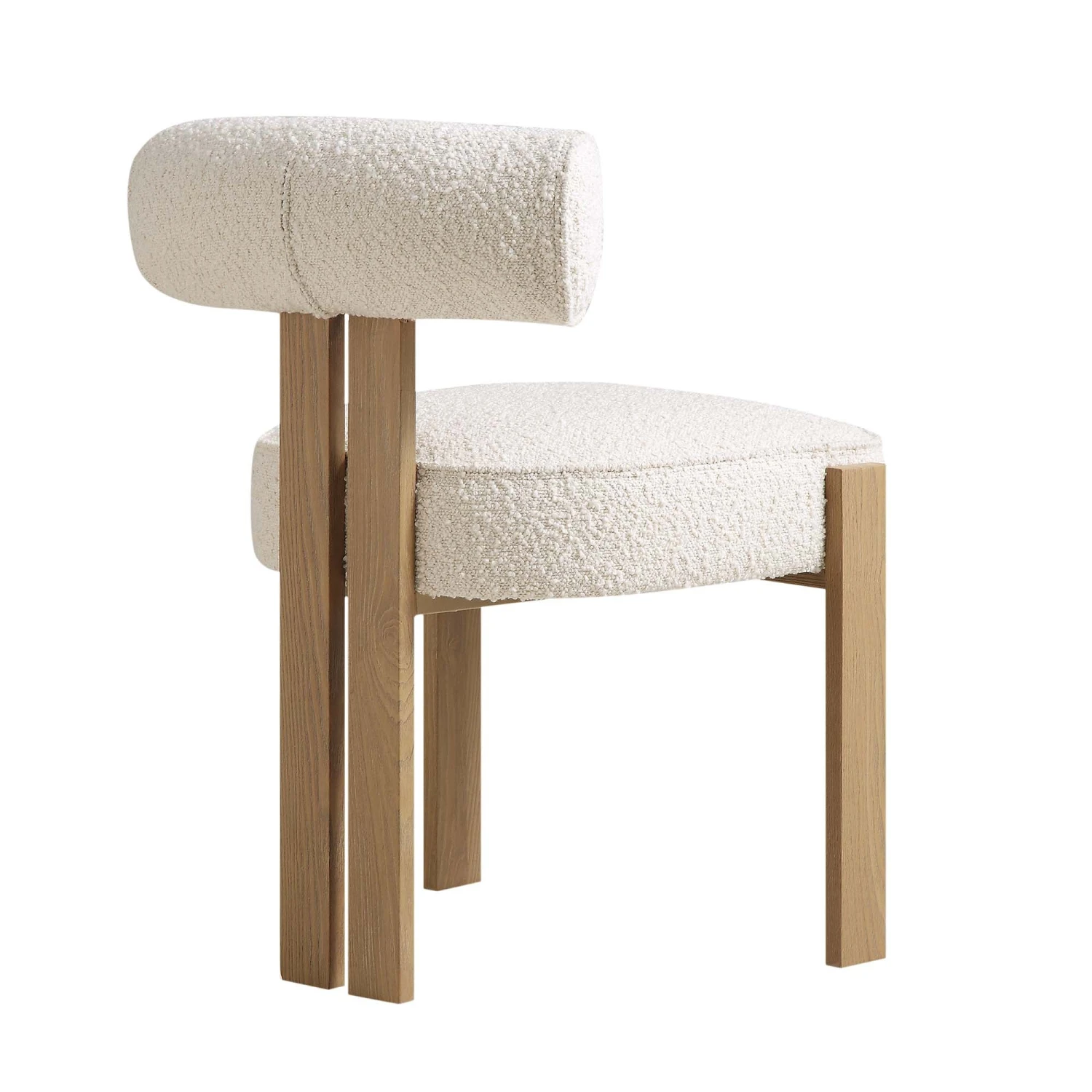 Ophelia Ecru Boucle Dining Chair 8 Ophelia Ecru Boucle Dining Chair - Image 8