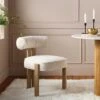 Ophelia Ecru Boucle Dining Chair 24 Ophelia Ecru Boucle Dining Chair -Daals Store DCH 2187 ECRU BOU NAT main