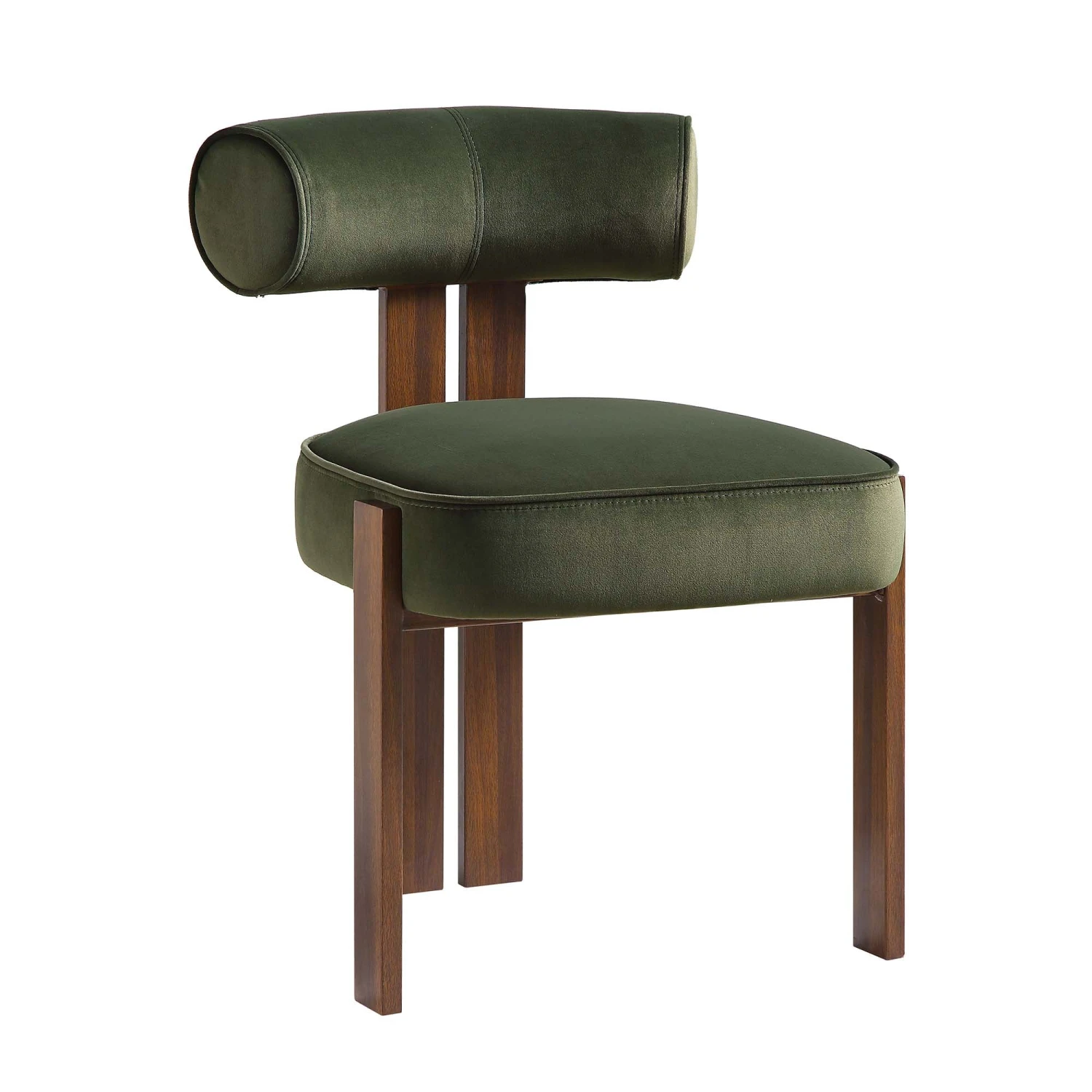 Ophelia Moss Green Velvet Dining Chair 5 Ophelia Moss Green Velvet Dining Chair - Image 5