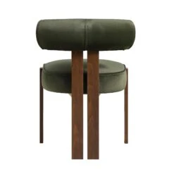 Ophelia Moss Green Velvet Dining Chair 23 Ophelia Moss Green Velvet Dining Chair -Daals Store DCH 2187 MOSS VEL WALN WB5