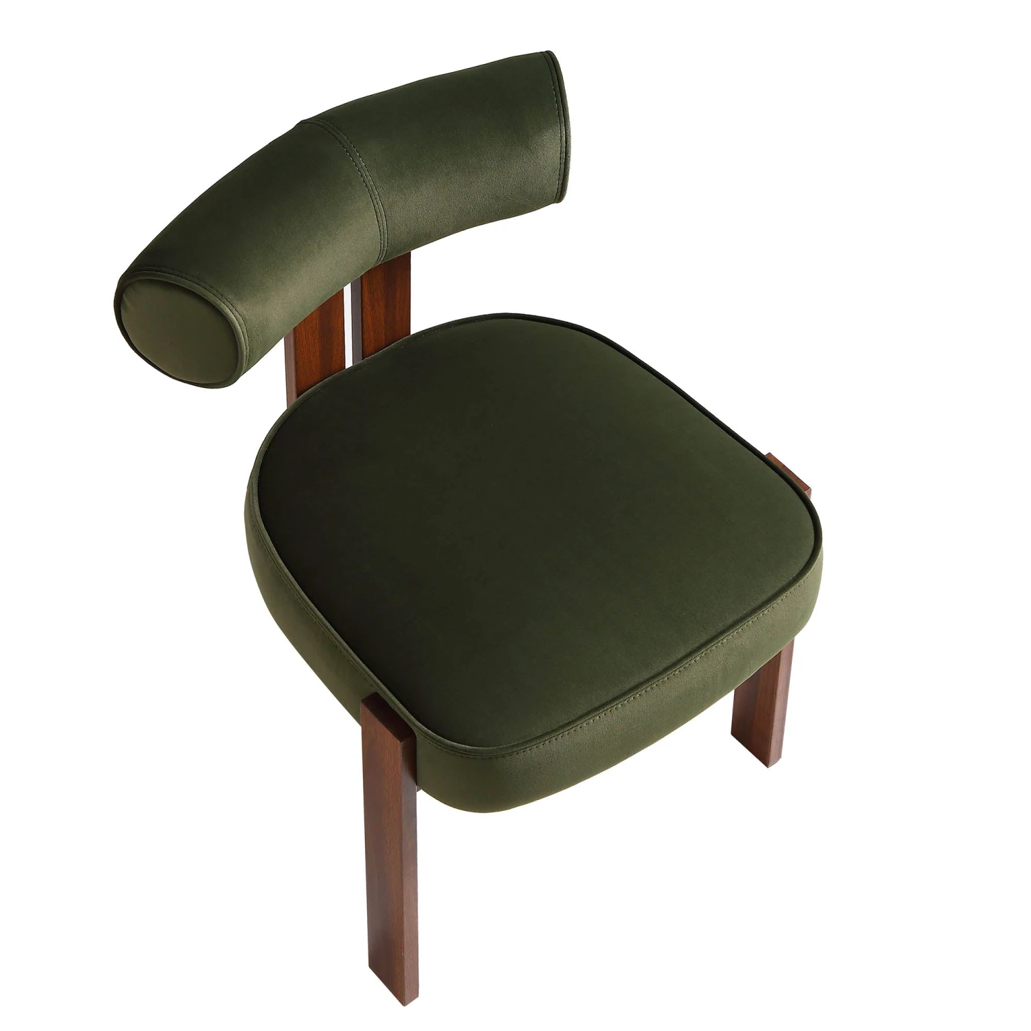 Ophelia Moss Green Velvet Dining Chair 10 Ophelia Moss Green Velvet Dining Chair - Image 10