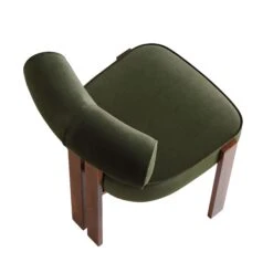 Ophelia Moss Green Velvet Dining Chair 25 Ophelia Moss Green Velvet Dining Chair -Daals Store DCH 2187 MOSS VEL WALN WB7